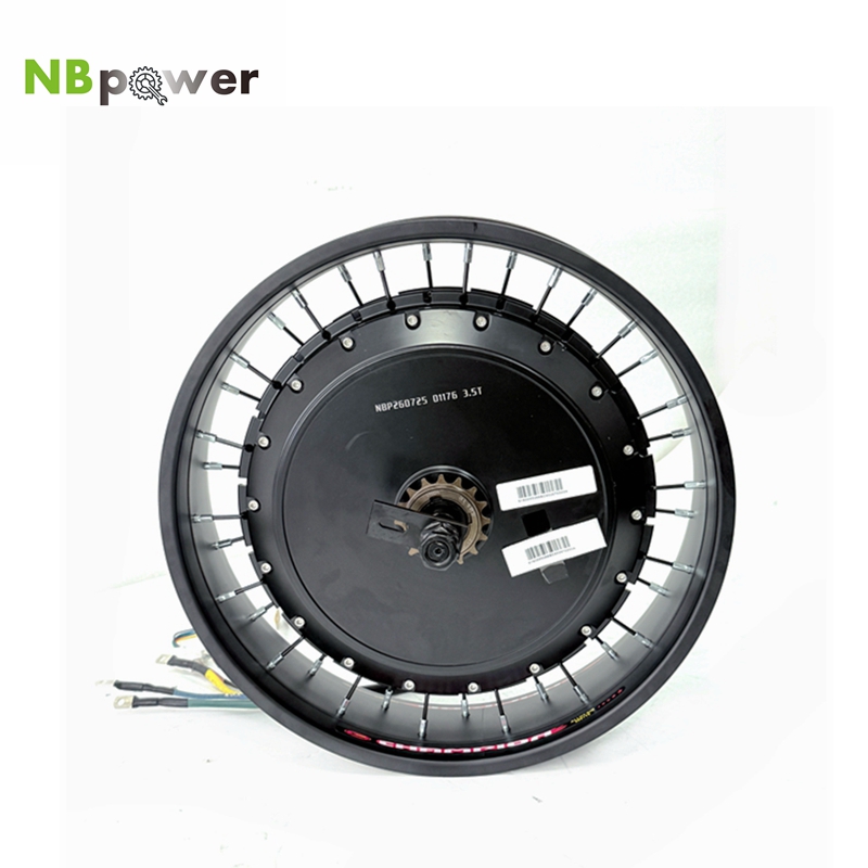 72V 8000W Brushless Hub Motor - NBpower/QS V3 273 40H 오토바이용 20/24/26x4.0