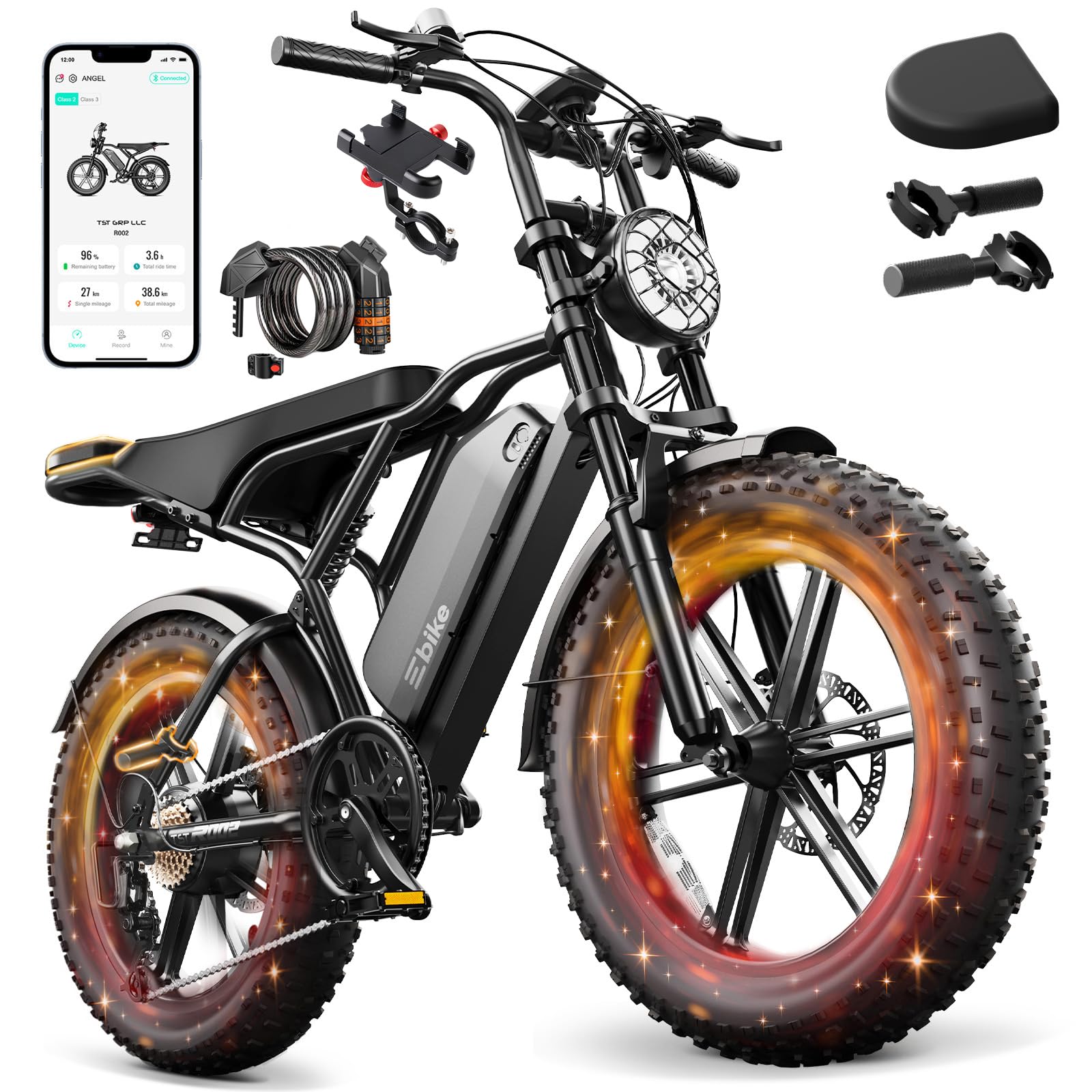 48V 1500W Rear Hub Motor With Battery - LIMITE 리튬 배터리 48V 750W/1500W 후륜