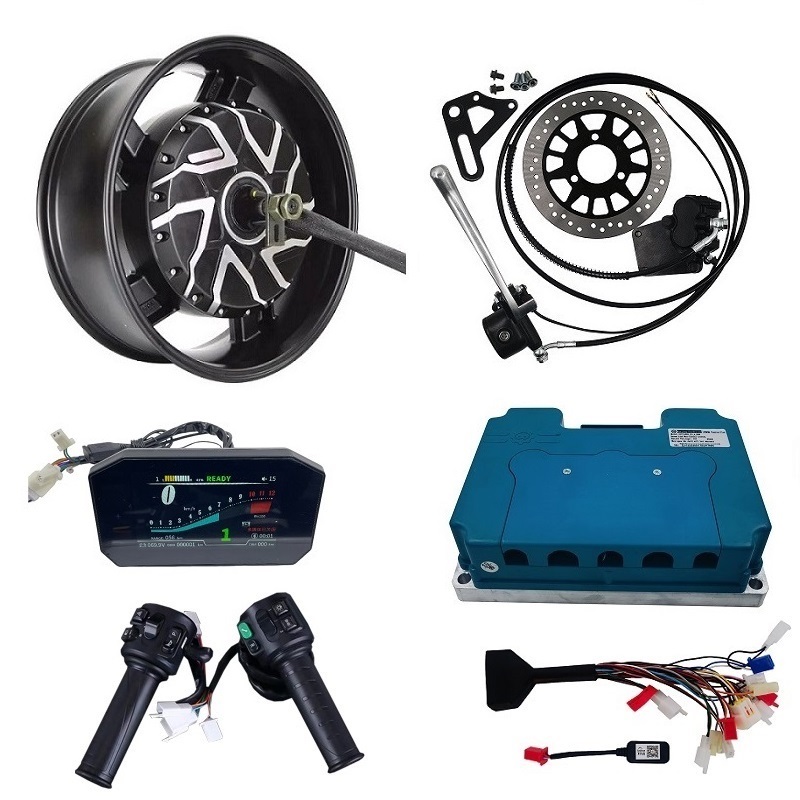 12000W Electric Motorcycle Hub Motor - 전기 오토바이 허브 모터 키트 6.0x17인치