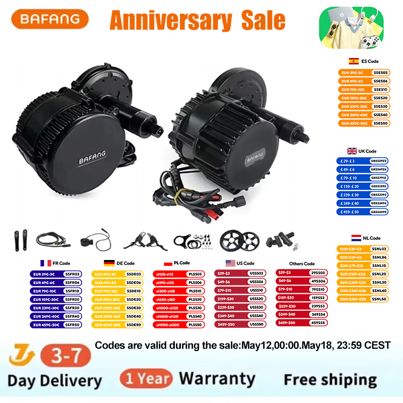 Bafang BBSHD 미드 드라이브 모터 전기 자전거 - Side Hung Mid Drive Motor Kit 리뷰 및 가격