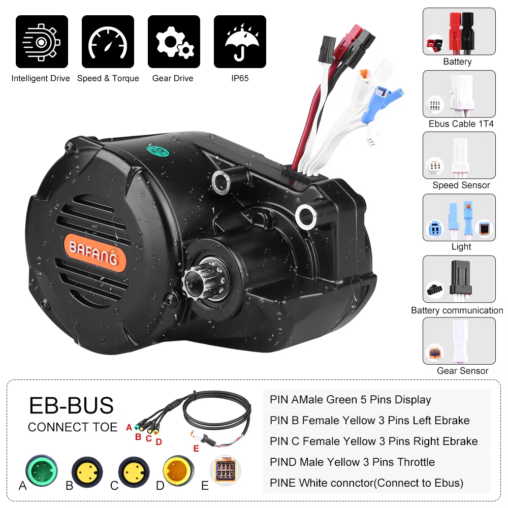 전기 자전거용 바팡 M620 G510 48/52V 10 - Mid Drive Conversion Kit 1000W 리뷰 및 가격